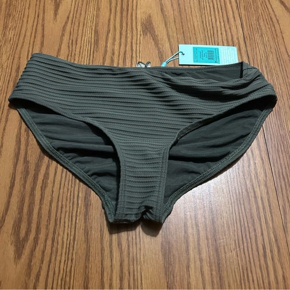 NWT Sea Level Swim Spinnaker Mid Bikini Pant Women's Bikini Bottom Khaki Size 6 - Picture 2 of 4